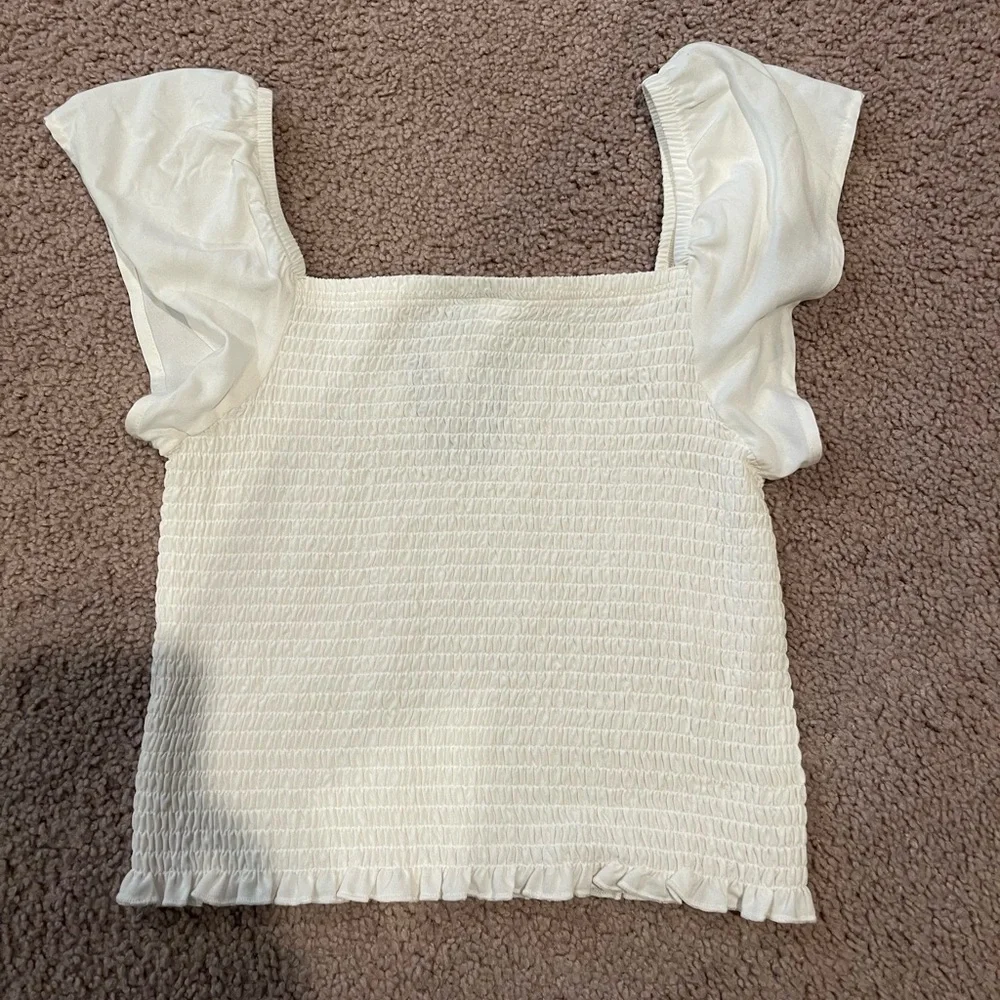 HELLO KITTY SANRIO Coquette Ruffle Sleveless Crop Top - Picture 6 of 6